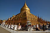 Bagan Myanmar. Shwezigon pagoda.  